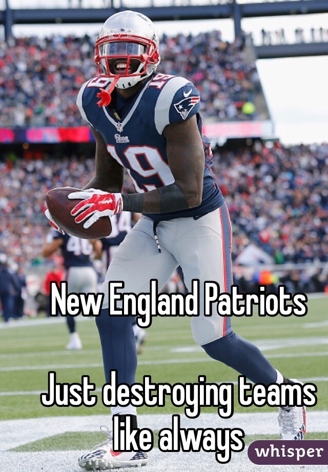 New England Patriots

Just destroying teams like always 