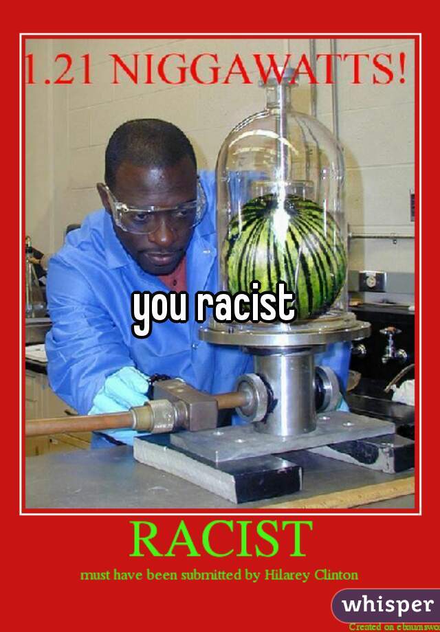 you racist 