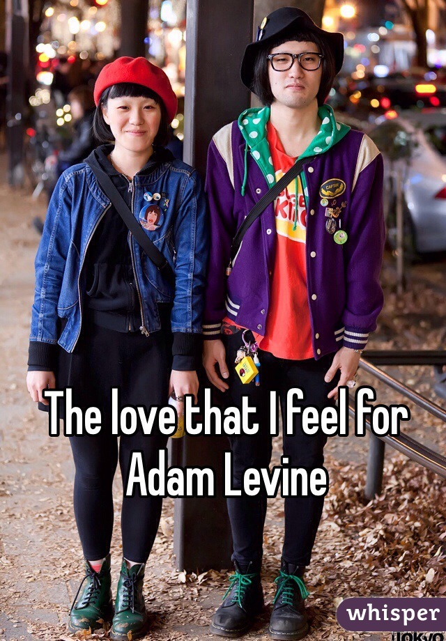 The love that I feel for Adam Levine 