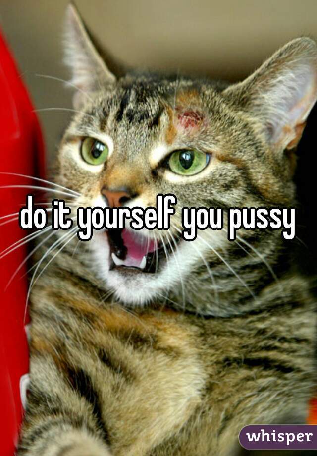 do it yourself you pussy