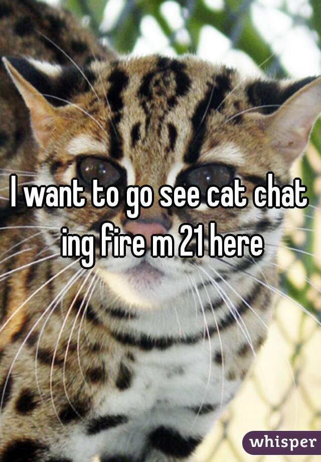 I want to go see cat chat ing fire m 21 here