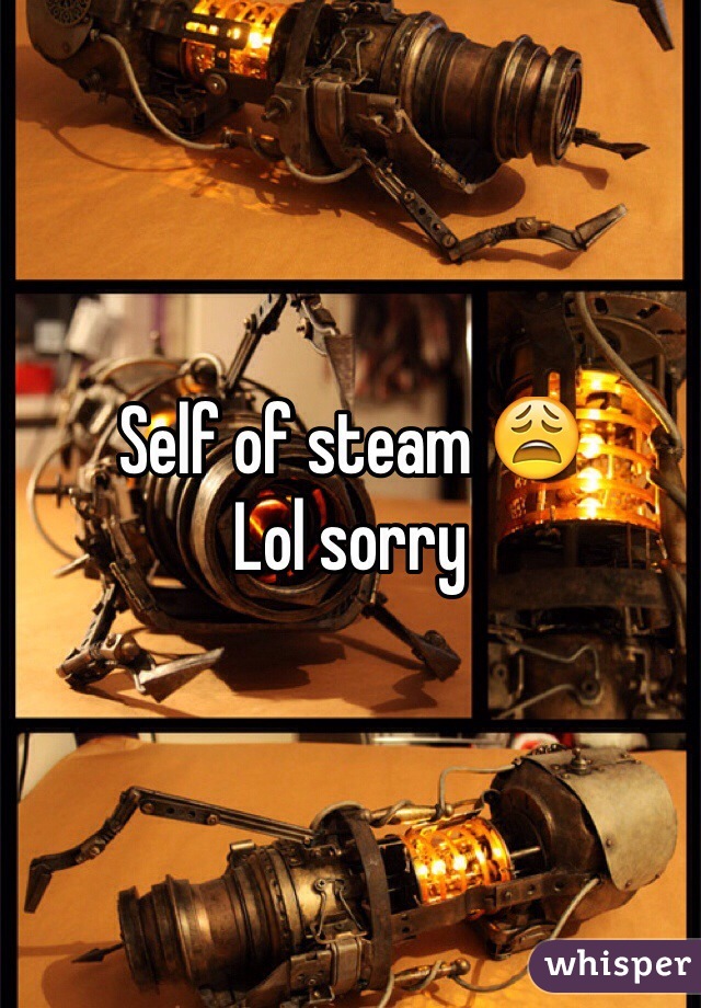 Self of steam 😩
Lol sorry