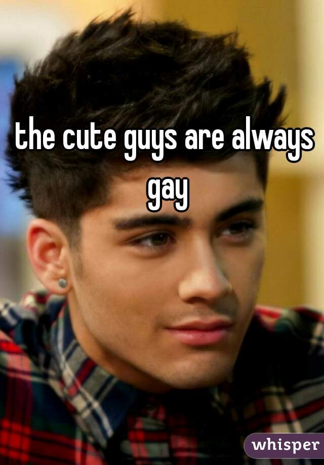 the cute guys are always gay