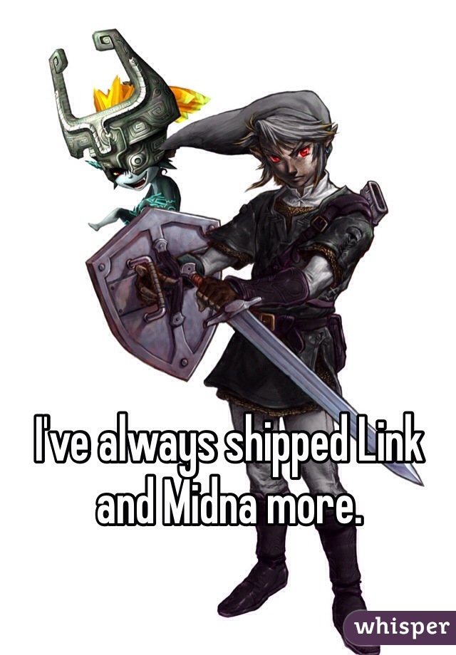 I've always shipped Link and Midna more.