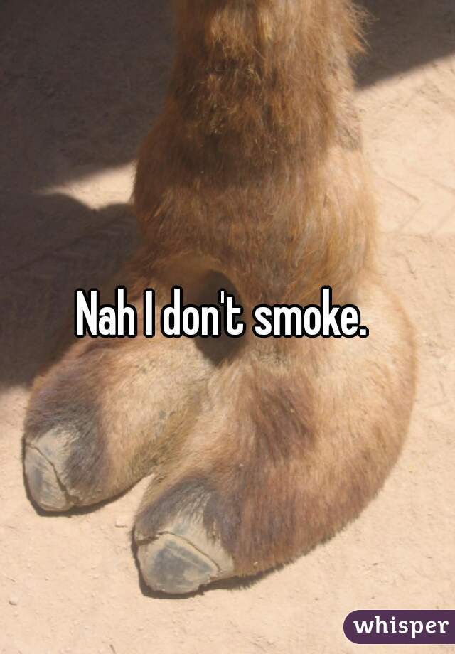 Nah I don't smoke. 