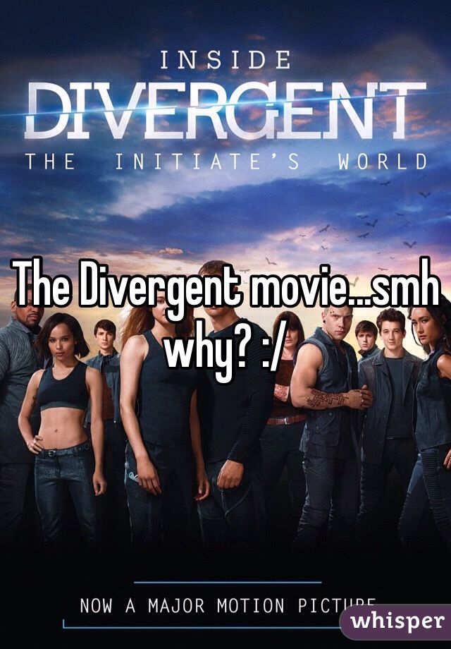 The Divergent movie...smh why? :/