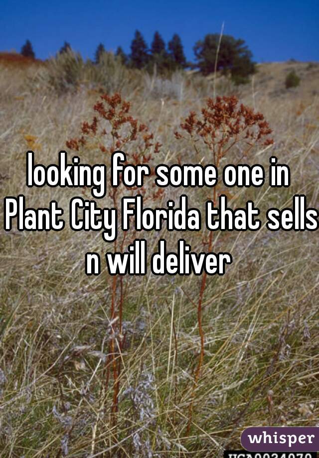 looking for some one in Plant City Florida that sells n will deliver 