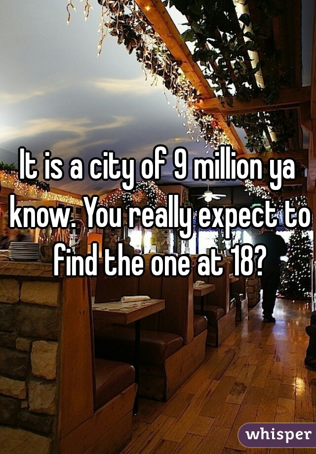 It is a city of 9 million ya know. You really expect to find the one at 18?