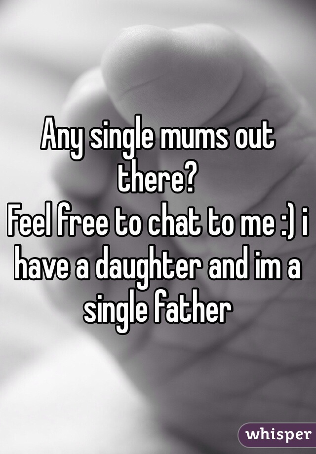 Any single mums out there?
Feel free to chat to me :) i have a daughter and im a single father