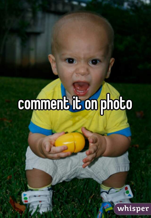 comment it on photo