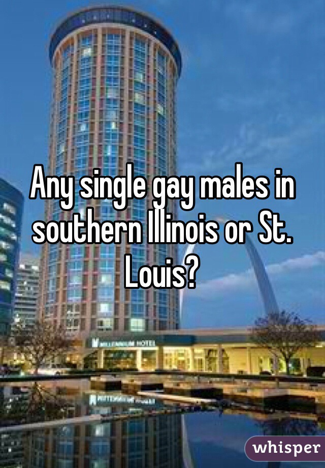 Any single gay males in southern Illinois or St. Louis?