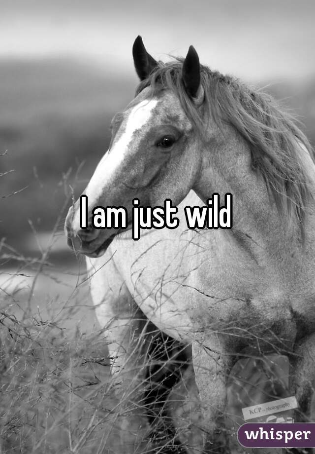 I am just wild