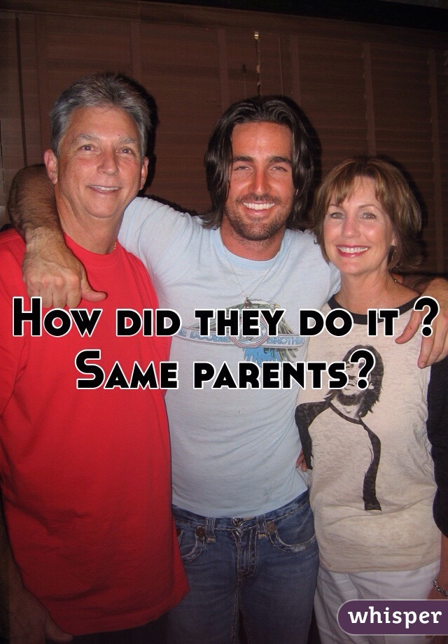 How did they do it ? 
Same parents?