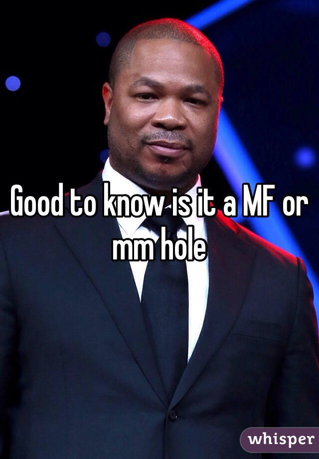 Good to know is it a MF or mm hole