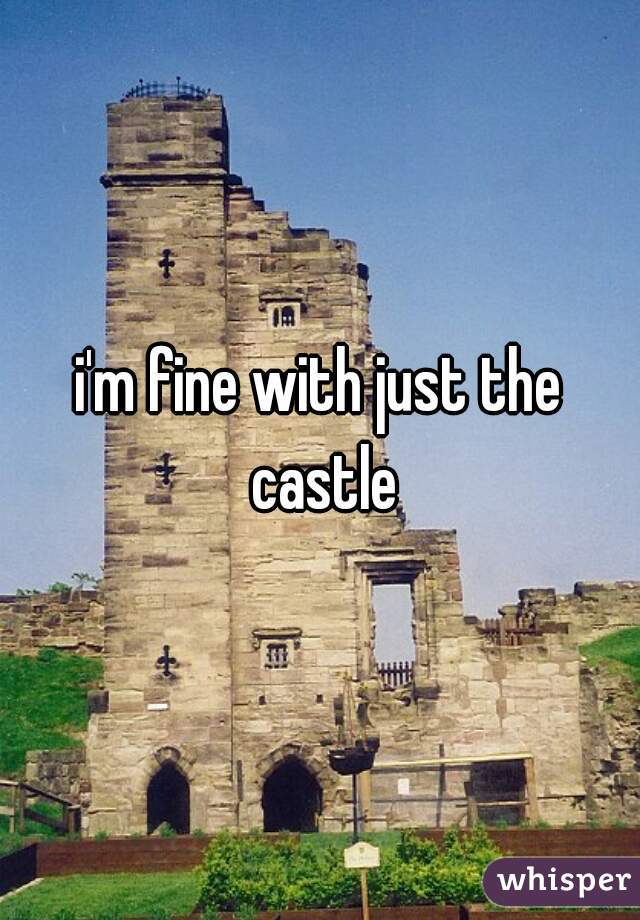 i'm fine with just the castle
