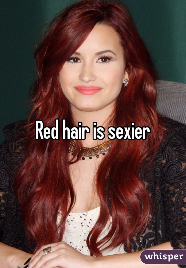 Red hair is sexier