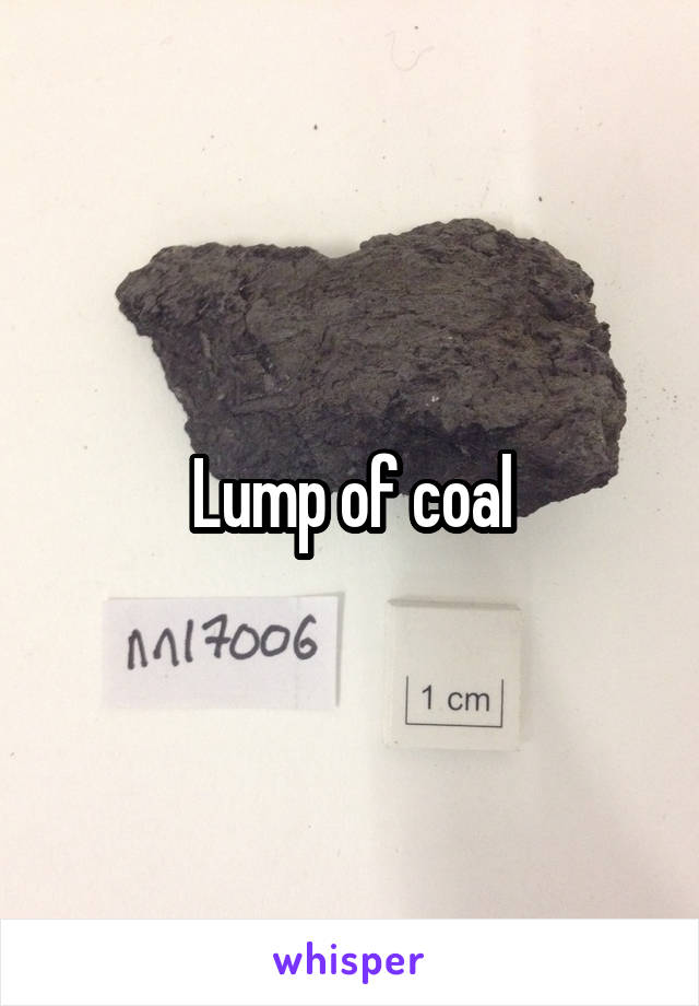 Lump of coal