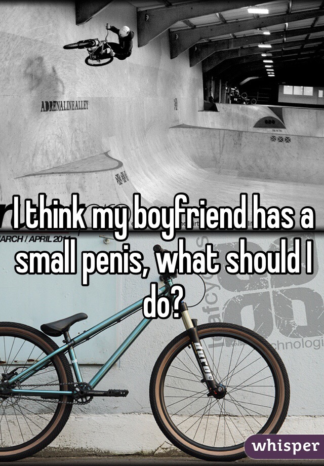 I think my boyfriend has a small penis, what should I do? 