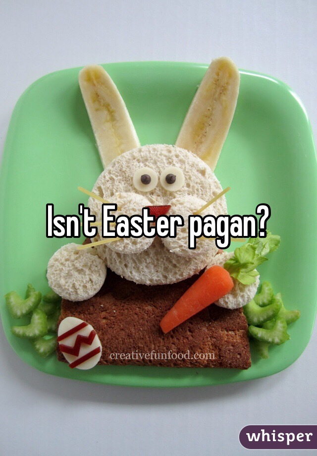 Isn't Easter pagan?