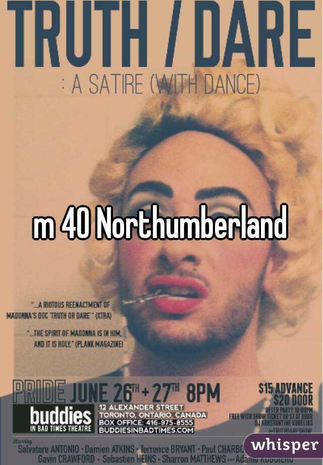 m 40 Northumberland