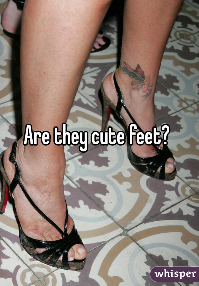 Are they cute feet? 