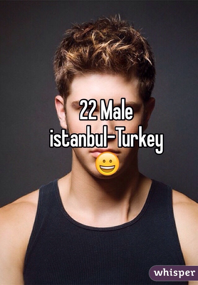 22 Male 
istanbul-Turkey
😀