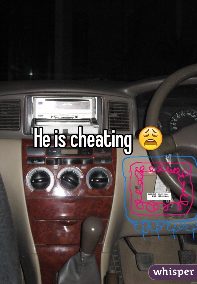 He is cheating 😩