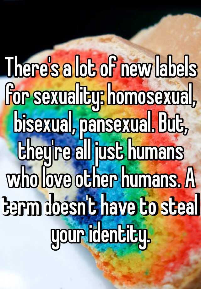 Theres A Lot Of New Labels For Sexuality Homosexual Bisexual