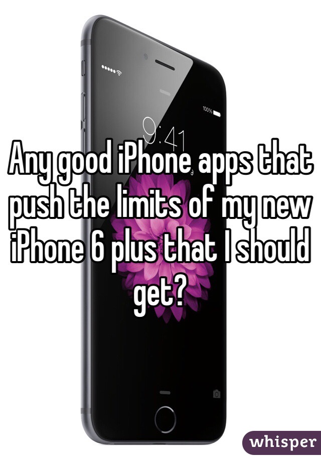 Any good iPhone apps that push the limits of my new iPhone 6 plus that I should get?