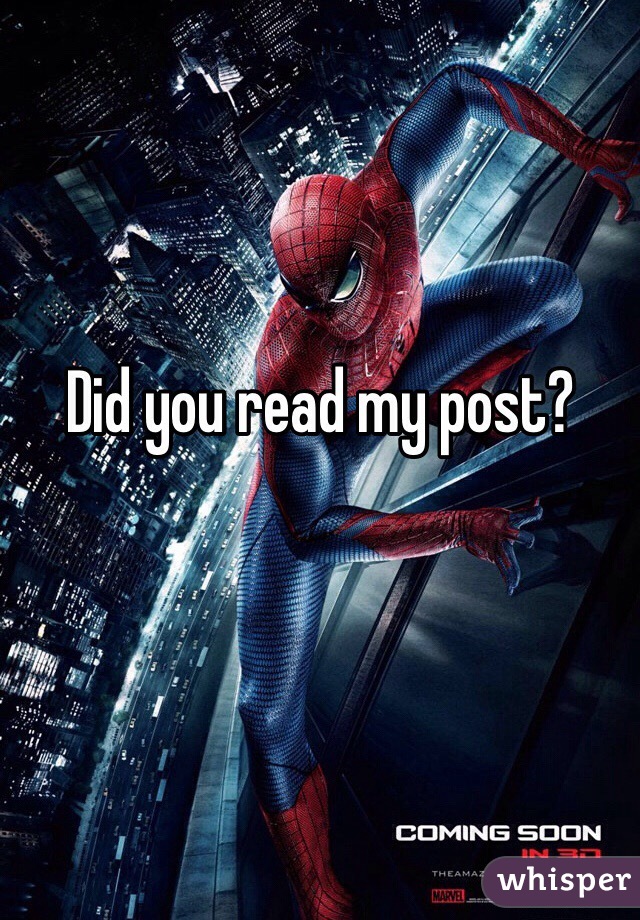 Did you read my post?
