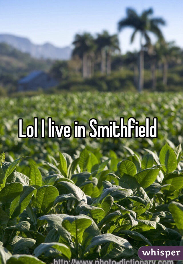 Lol I live in Smithfield