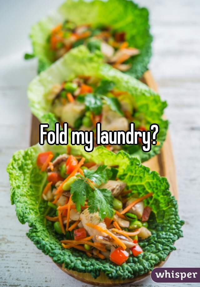 Fold my laundry?