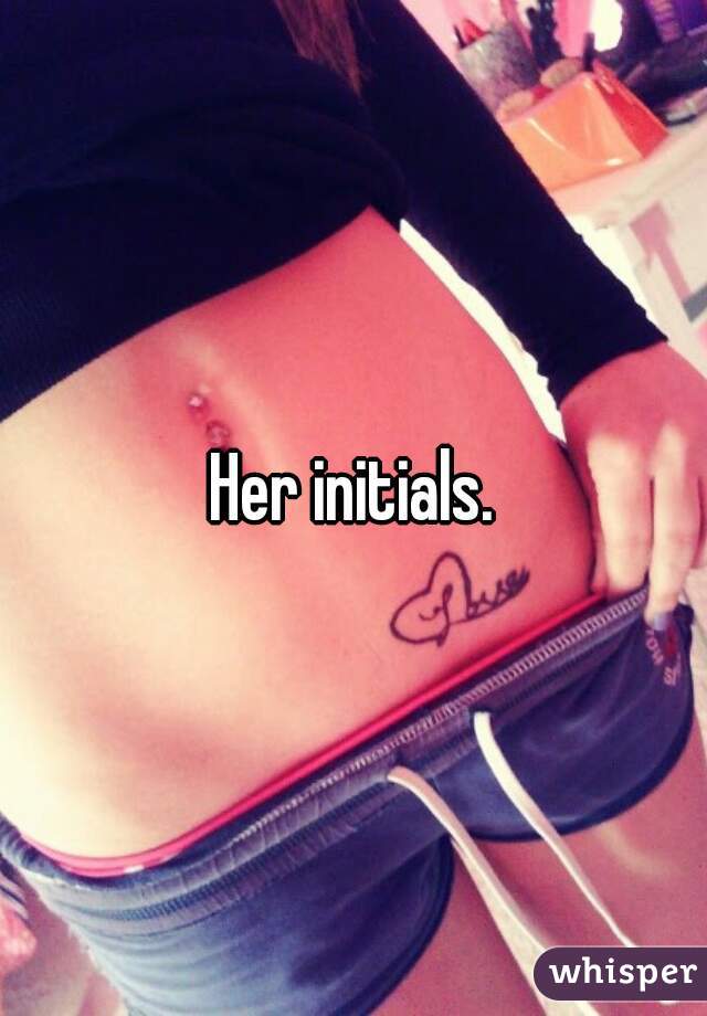 Her initials.