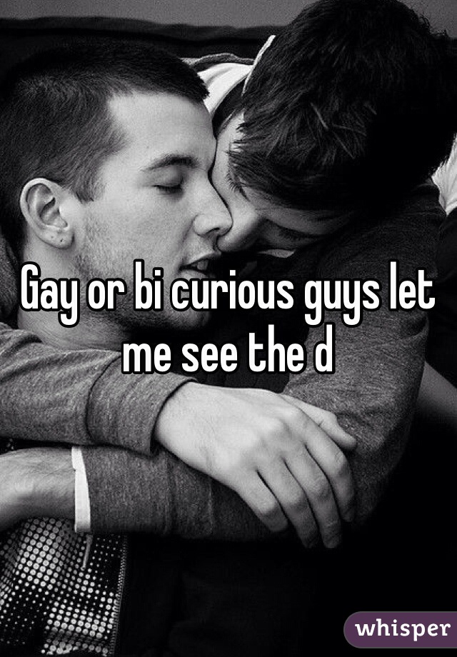 Gay or bi curious guys let me see the d