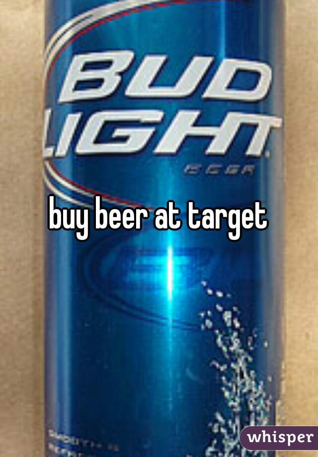 buy beer at target