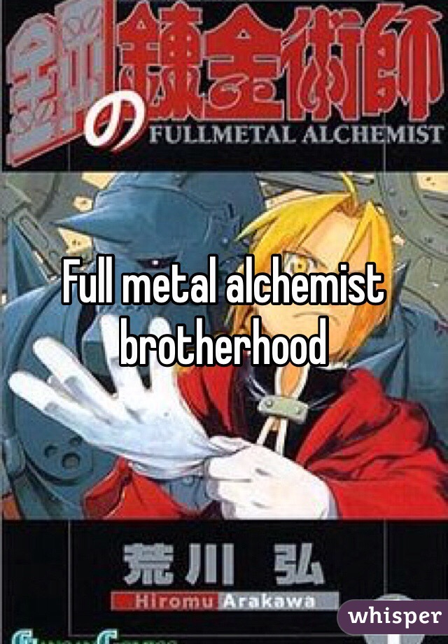 Full metal alchemist brotherhood 