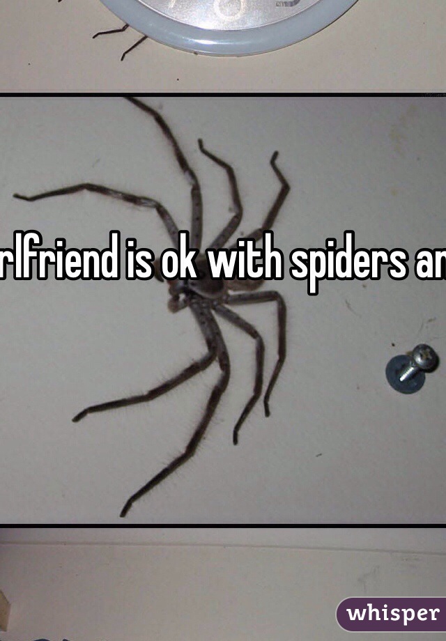 Unless your girlfriend is ok with spiders and just puts them back outside 😒