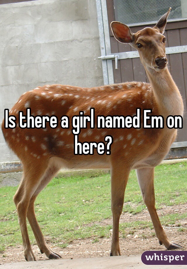 Is there a girl named Em on here?
