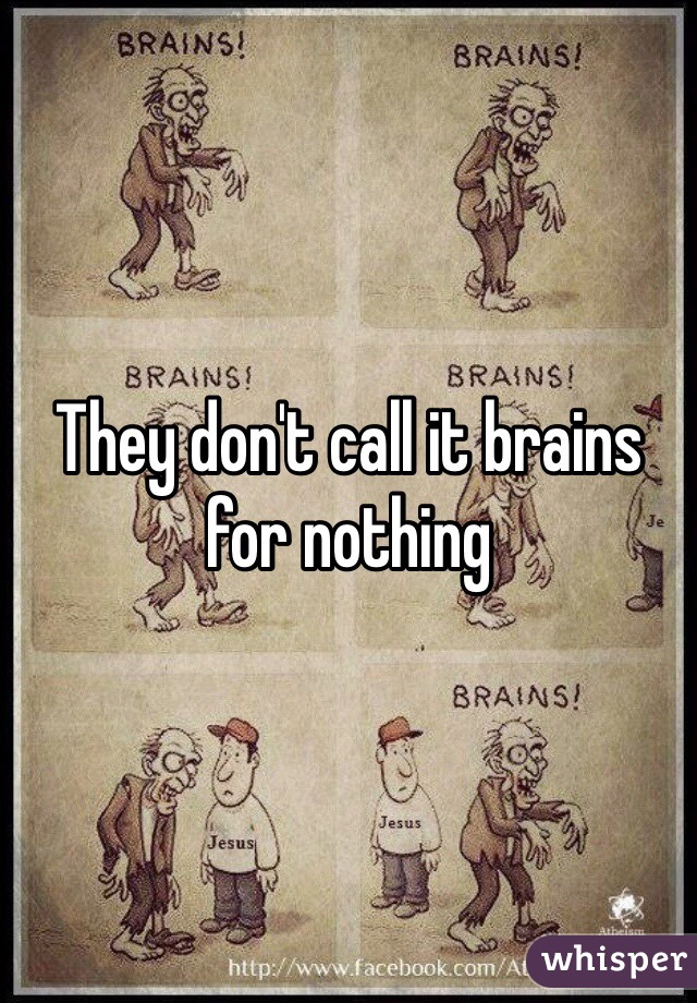 They don't call it brains for nothing
