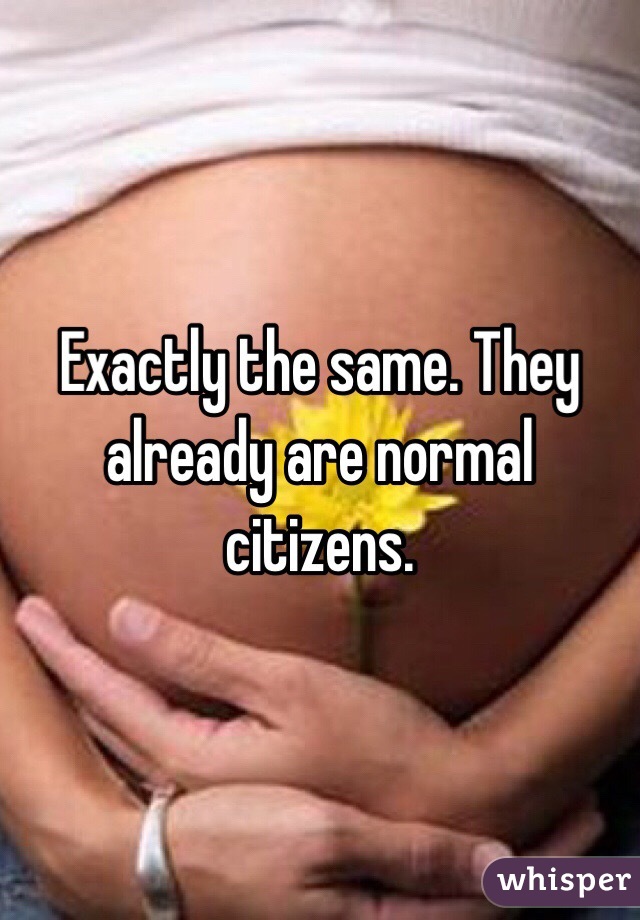 Exactly the same. They already are normal citizens. 