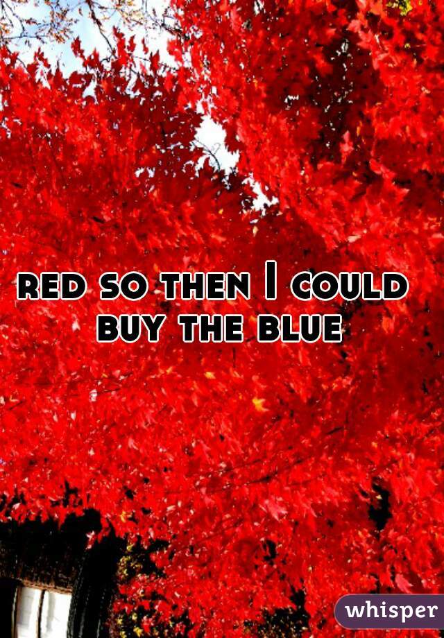 red so then I could buy the blue