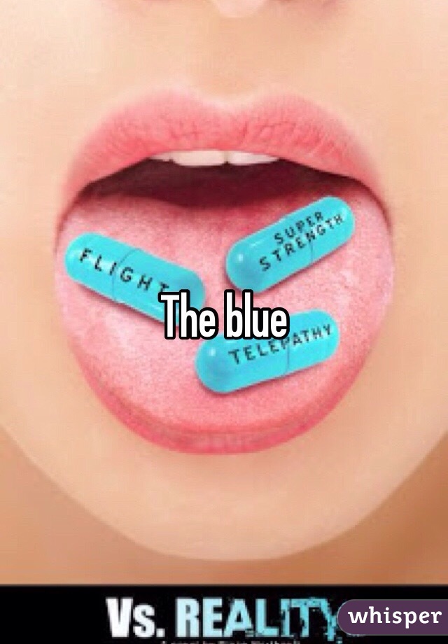 The blue