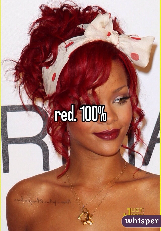 red. 100% 