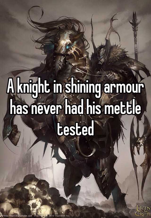 a-knight-in-shining-armour-has-never-had-his-mettle-tested