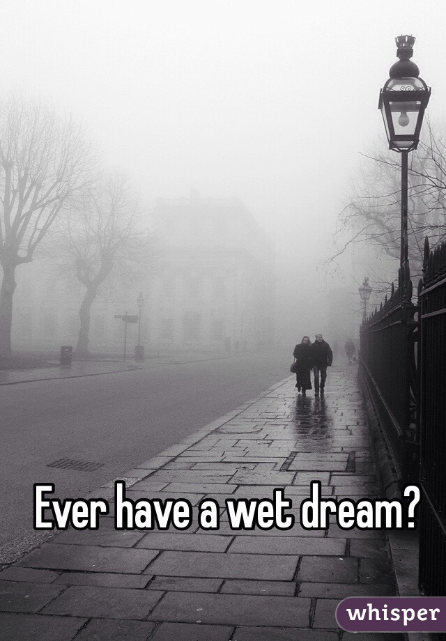 Ever have a wet dream?