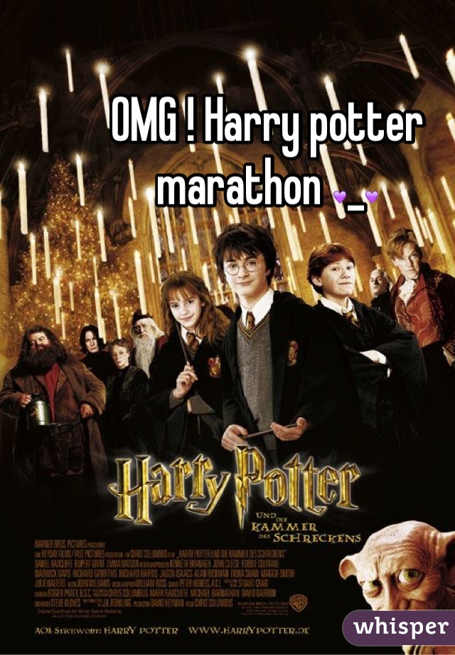 OMG ! Harry potter marathon 💜_💜