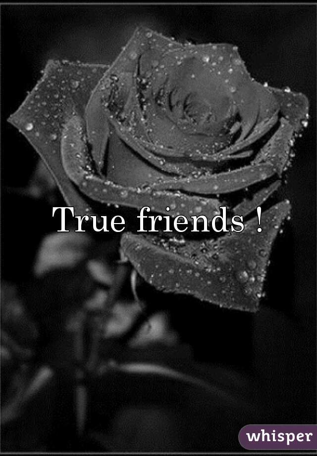 True friends !