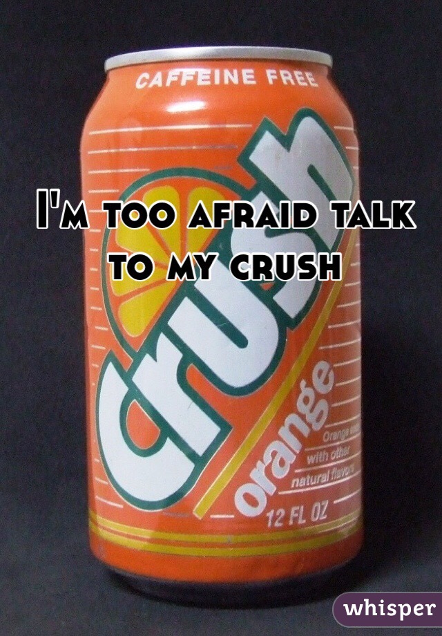 I'm too afraid talk to my crush