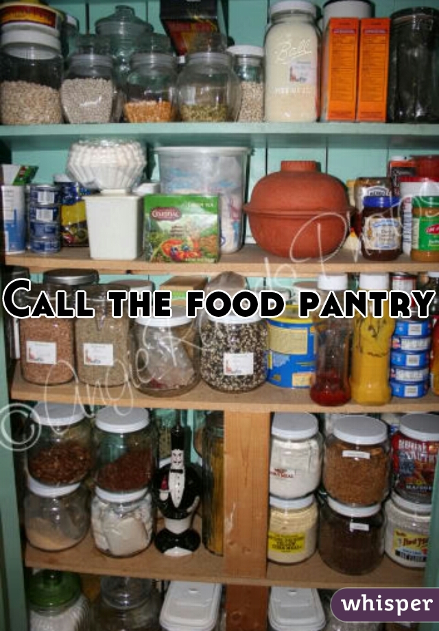 Call the food pantry