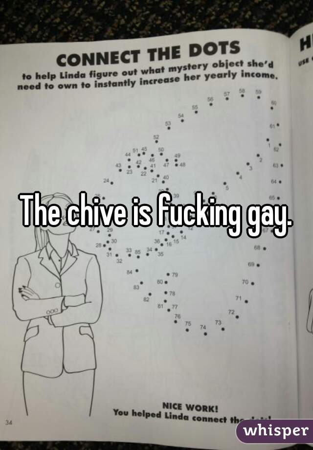 The chive is fucking gay.